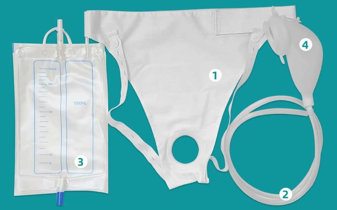 Portable reusable urine collection bag